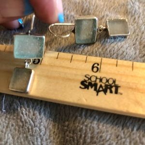 jl925 jessica lee designs sterling silver and recycled sea glass earrings